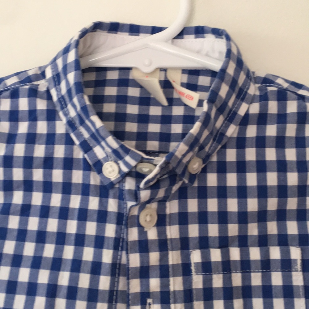 J Crew baby gingham shirt 12-18 mos